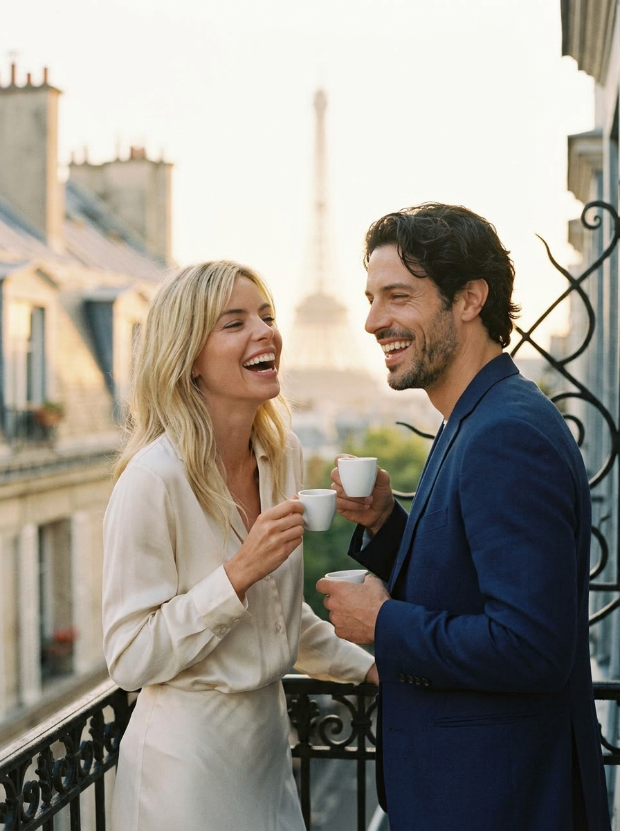 Espresso on a Montmartre balcony, Paris